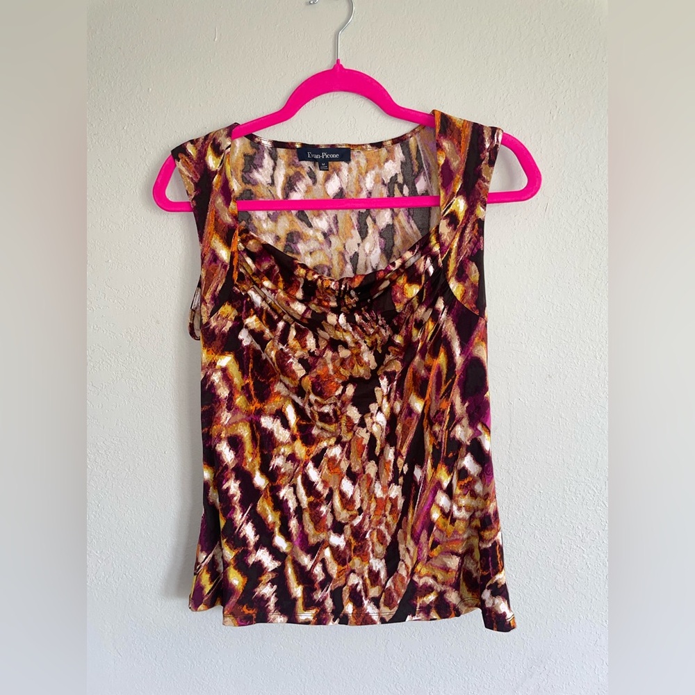 Evan-Picone Size M medium Tank Blouse shirt